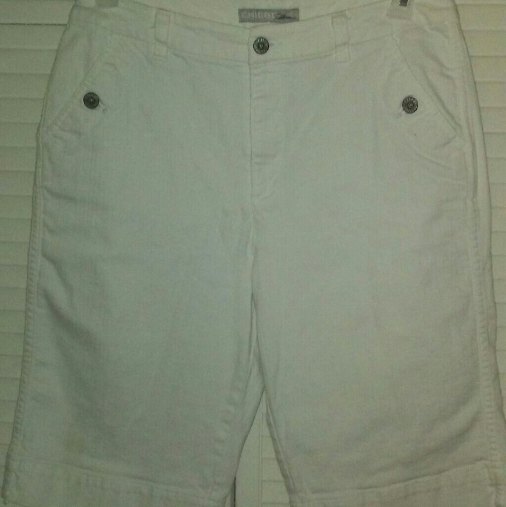 White bermudas